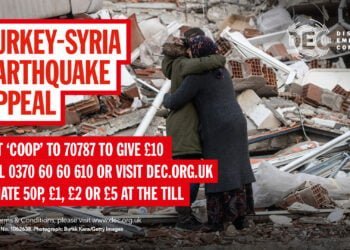 Co-op donates £100k to support those impacted by the earthquake in Turkey and Syria