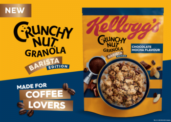 Kellogg’s Crunchy Nut Granola is launching a new Barista Edition in Chocolate Mocha Flavour