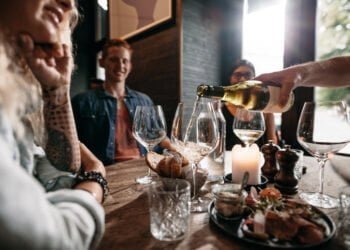 Berkmann Wine Cellars’ research reveals that wine is best enjoyed when dining out with good company