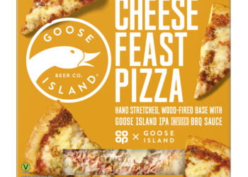 Co-op expands Goose Island partnership with the launch of two frozen pizzas