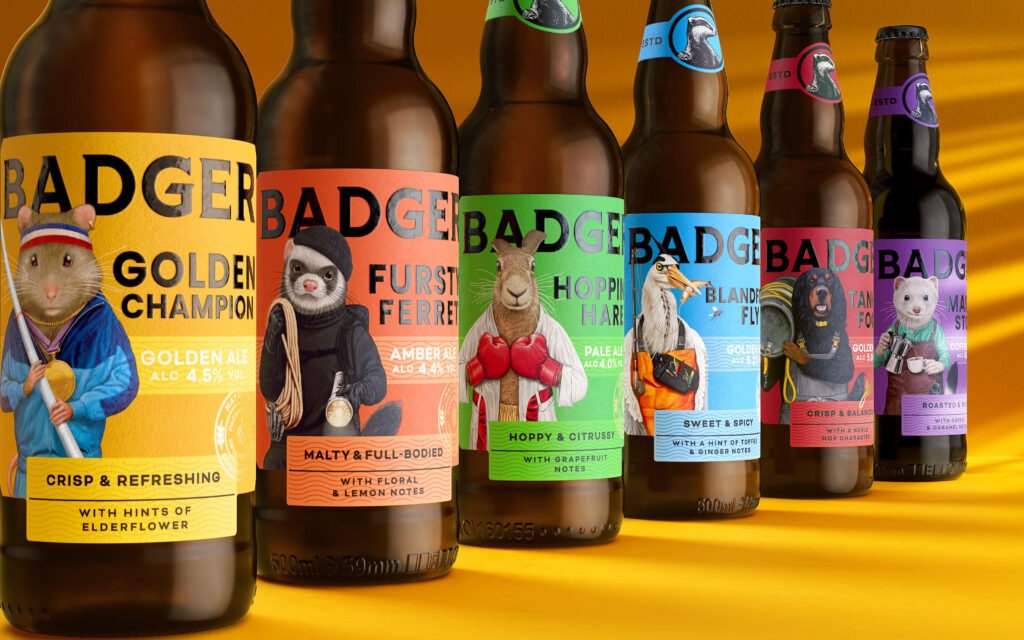 Robot Food Focuses On The Craftsmanship In Traditional With Character-packed Badger Brewery Rebrand - Vimarsana News