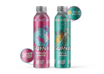 GUNNA Drinks’ aluminium bottled functional lemonades launch into Co-op