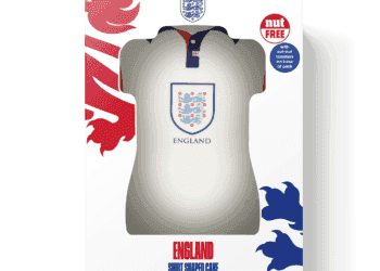 Finsbury Food Group continues partnership with the FA for its England shirt-themed cake
