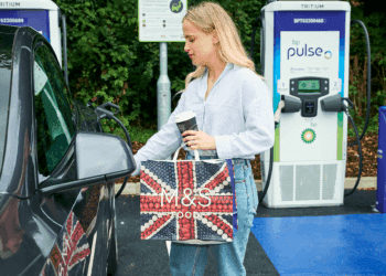bp pulse opens first EV charging hub at M&S store