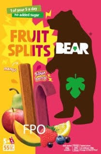 BEAR launches Fruit Splits Mango & Sour Berry and a new grab bag format