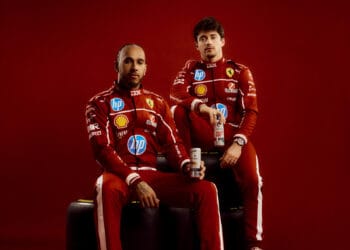 CELSIUS, official energy drink partner of Scuderia Ferrari HP,  fuels Lewis Hamilton and Charles Leclerc on and off the track