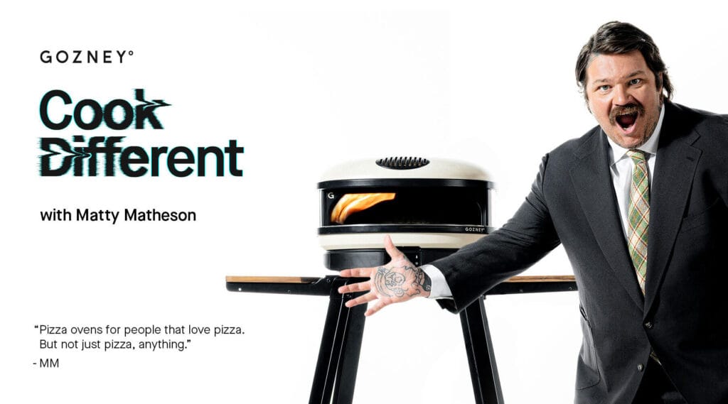  Gozney, the pioneering pizza oven brand, today debuts their summer advertising campaign, Cook Different, with Brand Ambassador Matty Matheson. The entrepreneur, chef, restaurateur, best-selling author, Emmy award-winning executive producer, actor and television personality deepens his 10-year-long partnership with the award-winning pizza oven brand by appearing front and centre in their summer media campaign, reimagining the traditional talent and brand relationship.In Cook Different, Matheson creates a character ripped from the ubiquitous late-night infomercials of years past to blatantly hawk Gozney pizza ovens. Absurd and on the nose with self-awareness, this is not just another celebrity endorsement. Matheson also brings his polite, Canadian roots to the role of Gozney Customer Service Representative fielding real, frequently asked questions. Matty introduces Gozney with energy that’s uniquely his:"I'm here with Gozney, the greatest pizza ovens ever."
"It'll change your life, and probably your neighbours."
"I guess I'll go answer the phones cause nobody else is. That's nice. I'll do everything."
"This is the oven that started it all. The original. The thing that brought me and Gozney together. We are together forever."
"Fish. Vegetables. Steak. Beef. Bison. Elk. Octopus. Any type of food can go inside.”
"I'm Matty Matheson. And I love you. And I love Gozney. And Gozney loves you."He also shares some of his favourite meals and recipes to cook on Gozney ovens, including green garlic marinara pizza, Vietnamese clams with peanuts, and spicy lamb flatbread.Cook Different is Gozney’s first major advertising campaign with Matheson, a decade-long partner of the outdoor oven brand. The Cook Different campaign and creative concepts were developed by Gozney’s in-house team, hand-in-hand with Matheson, where his role as a creator – both in food and as an on-screen personality – shines brightly throughout the unconventional campaign. The creative will debut over the next few weeks on GozneyTV (Gozney’s YouTube channel) and other marketing channels.Matty Matheson comments: “Working with people I trust made this whole project really special. Cook Different was definitely a fun campaign. We got to be creative, try new things, and just have a good time. Gozney forever!”Over the last 10 years, Matheson has worked with Gozney’s Founder and Designer, Tom Gozney, on creative concepting, brand-building and business advice, and product development insight. In the future, consumers can expect to see more things come to life between the chef and pizza oven manufacturer.Tom Gozney, Founder and Designer at Gozney, comments: “Matty has been part of the Gozney family for nearly a decade. He has been an invaluable sounding board for our product development and creative concepting, and someone I’ve leaned on as we've grown the brand. Now he gets to play a fun role that matches the irreverent nature of Gozney and tells a fun, memorable story. This whole project makes me smile and we can’t wait to show you what we’re teaming up to do down the road.”Jonathan Kantor, Chief Revenue and Marketing Officer at Gozney, comments: “Matty breaks the mould for what’s considered acceptable in traditional advertising. Matty shines in Cook Different. He is disruptive, unexpected, and creative. The content is smart and tells a story that can show up in more than a dozen creative environments.”Cook Different will show up across consumer touchpoints in CTV channels, testing the creative across select live sporting events and TV shows, on strategic OOH displays, and across Gozney’s community of ambassadors and chefs. The campaign will be distributed on organic brand channels like GozneyTV (Gozney’s YouTube channel) with trailers, clips, and imagery distributed across all social media channels.