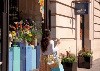 Lavazza flagship store in Soho transformed by Rebel Rebel florist