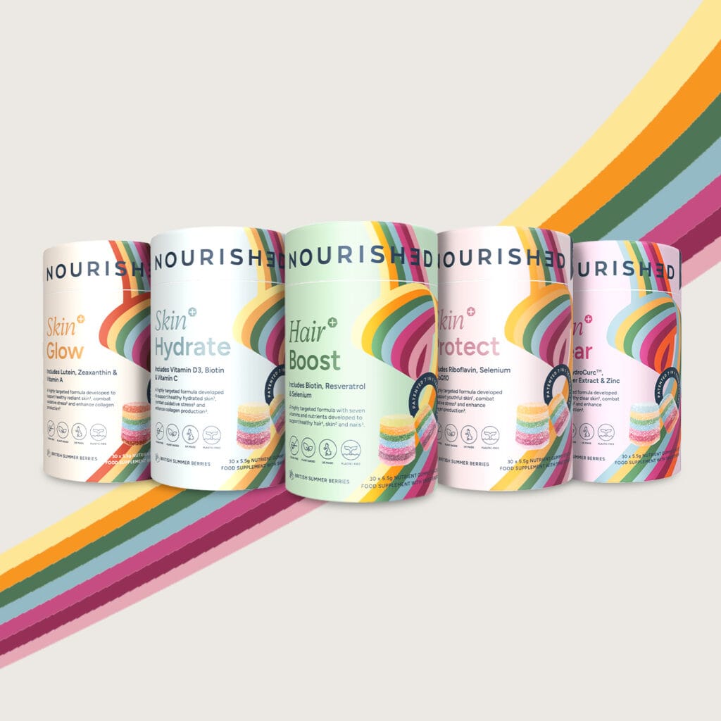 Nourished hair and skin range