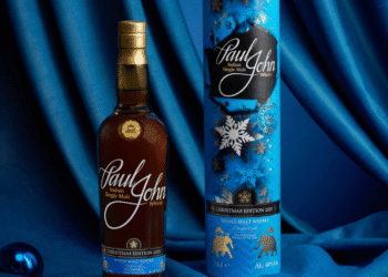 TASTING NOTES -ENDS- Link to press images here. Link to buy here. Colour: Deep amber with glimmers of crimson gold Nose: Ripe plum, dark cherry, candied orange peel, and orange blossom honey, complemented by soft toffee, cocoa, and nutmeg Palate: A refined balance of apple, stone fruits, caramel, roasted nuts, and tropical sweetness, enhanced by notes of spiced rum, butterscotch, and dark caramel Finish: Long and creamy, with lingering tones of sweet oak, molasses, dried berries, and a subtle hint of Christmas cake — a fitting tribute to the season’s spirit Age – 8 years (5 years in ex-bourbon, 3 years in Cream cask) Cask type – 250L Cream Cask (blend of Oloroso & PX) Liquid type – Unpeated