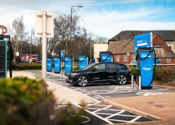 RAW Charging and Landsec unveil Chesterfield’s largest ultra rapid EV charging hub