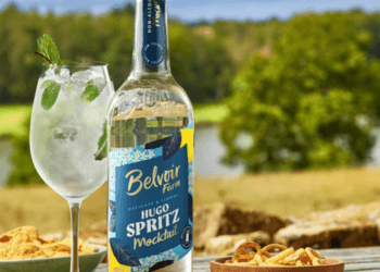 Belvoir Farm’s Hugo Spritz Mocktail