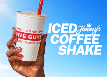 Five Guys shakes things up and fuels your next adventure by partnering with Jimmy’s Iced Coffee