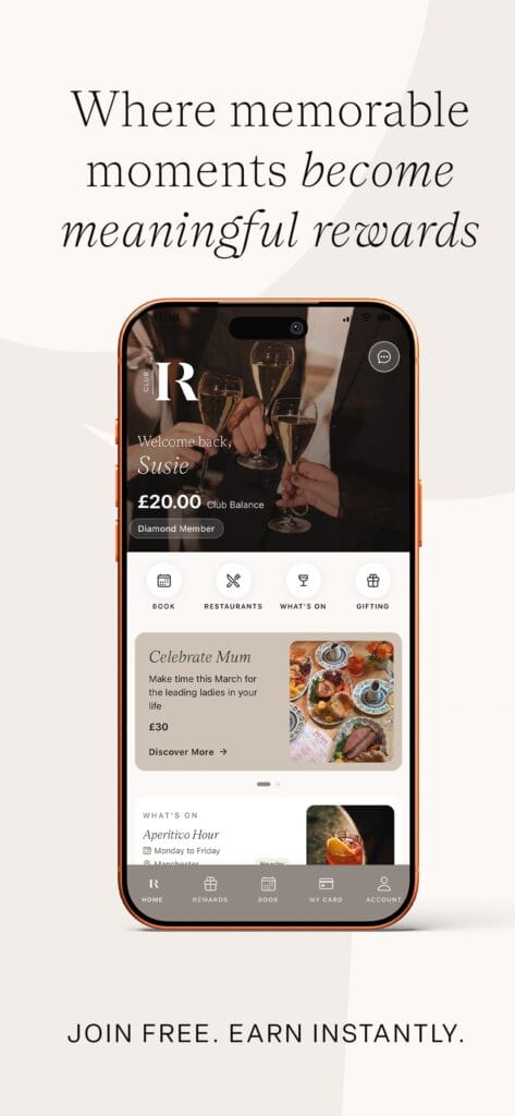 Individual Restaurants, the group behind Piccolino, Riva Blu and Restaurant Bar & Grill, relaunches loyalty platform Club IR