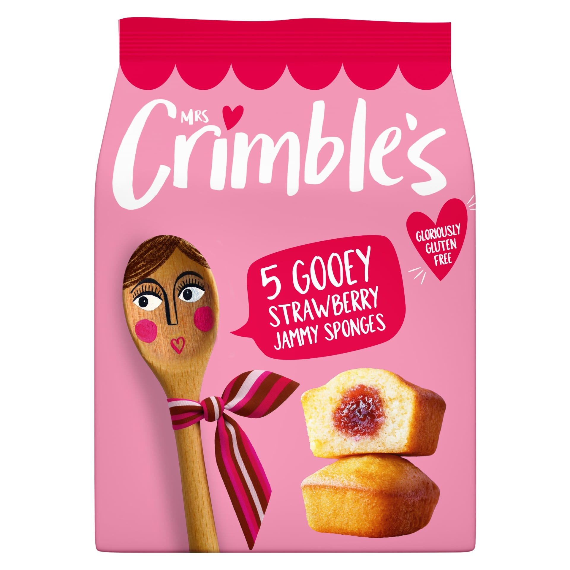 Mrs Crimble’s launches Gooey Strawberry Jammy Sponges