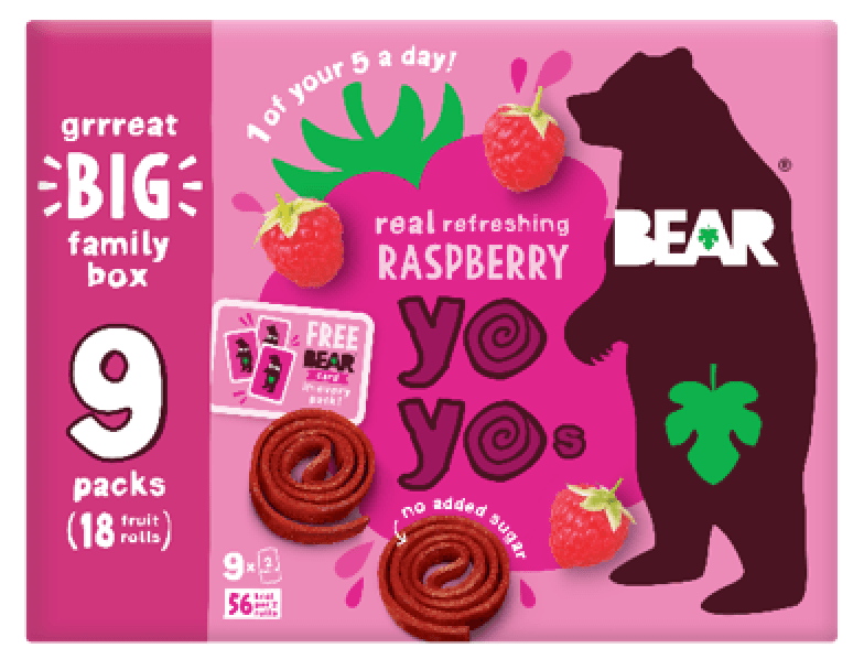 Fruit snacking brand BEAR launches new, bigger pack formats