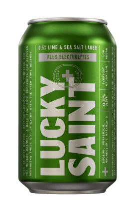 Lucky Saint launches electrolyte lager with lime & sea salt