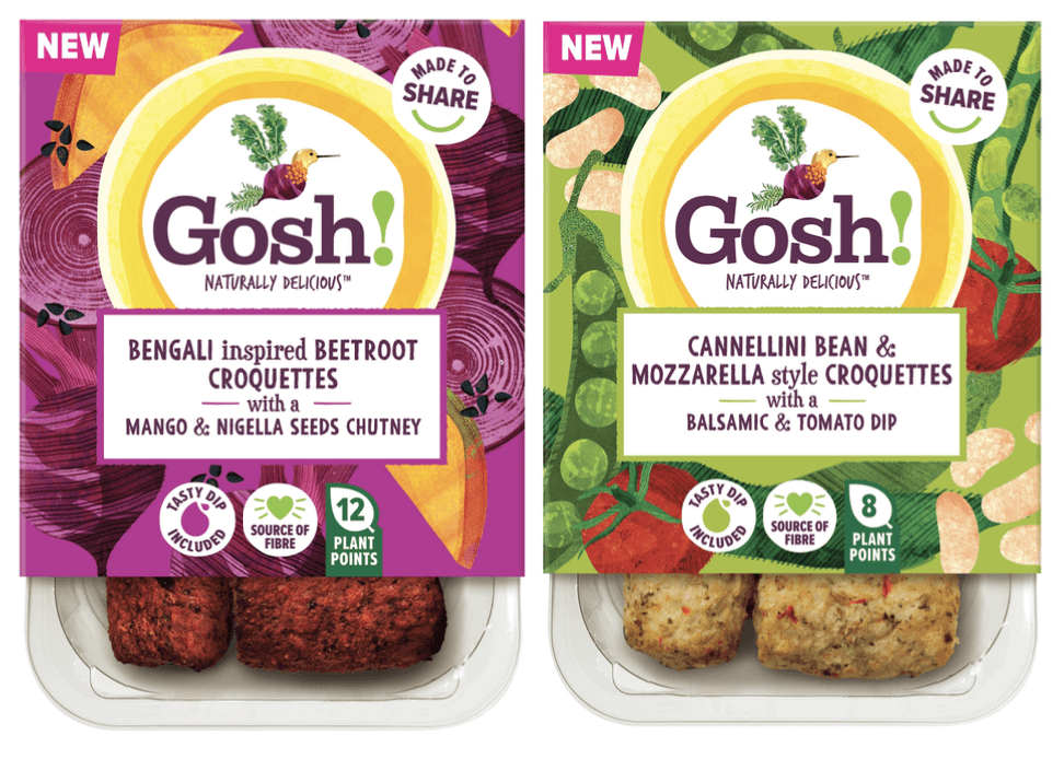 Gosh! launches range of indulgent yet healthy plant-based croquettes