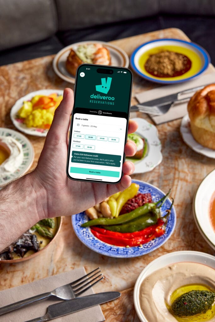 Deliveroo launches new in-app feature to book tables directly