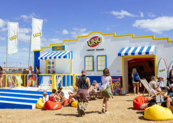 The UNO Beach House at Boardmasters Festival brought gameplay and retail via Smyths Toys Superstores to Cornish coast