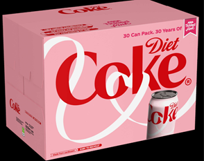 Diet Coke Tickled Pink cans